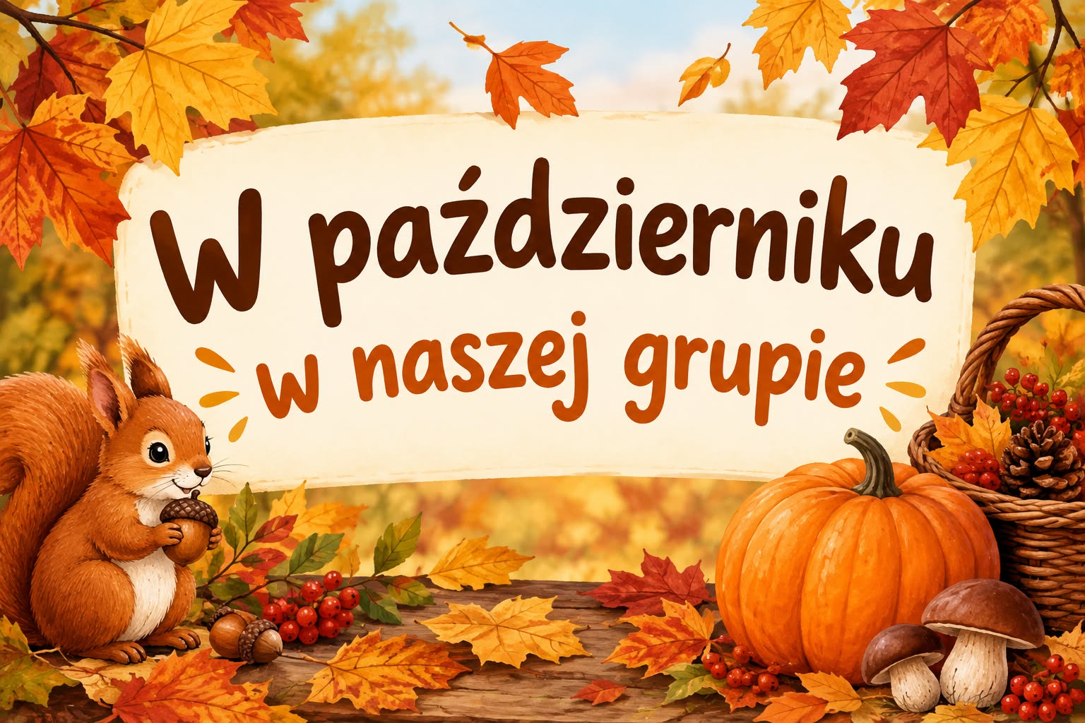 Plan zajęć dla grupy Delfinki na październik